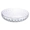 Hello Honey® 8.25" Clear Hobnail Low Round Glass Bowl
